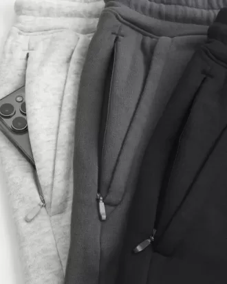 Hollister Feel Good Fleece Mid-Thigh Logo Shorts 3-Pack