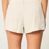 Hollister Livvy Low-Rise Linen-Blend Shorts 3″