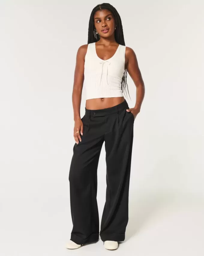 Hollister Livvy Low-Rise Wide-Leg Pants