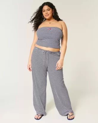 Knit Baggy Pull-On Pants
