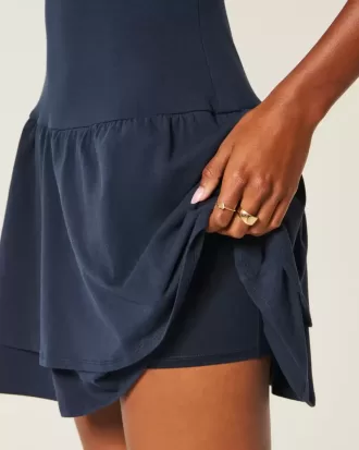 Knit Tiered Mini Dress