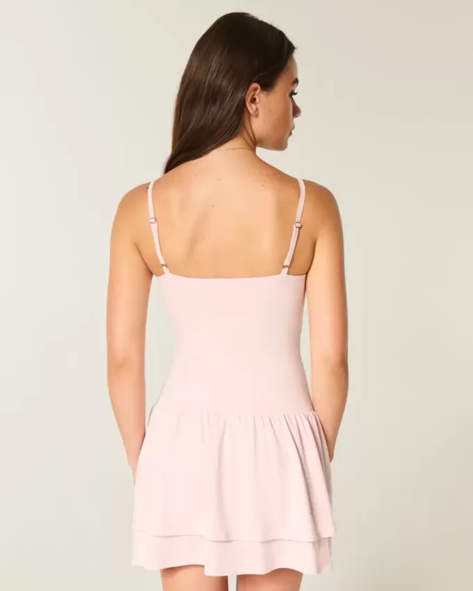 Knit Tiered Mini Dress