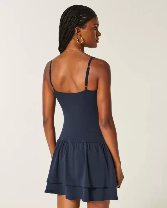 Knit Tiered Mini Dress