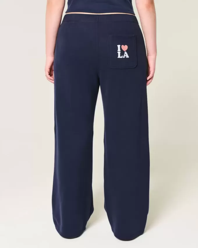 LA Graphic Wide-Leg Sweatpants