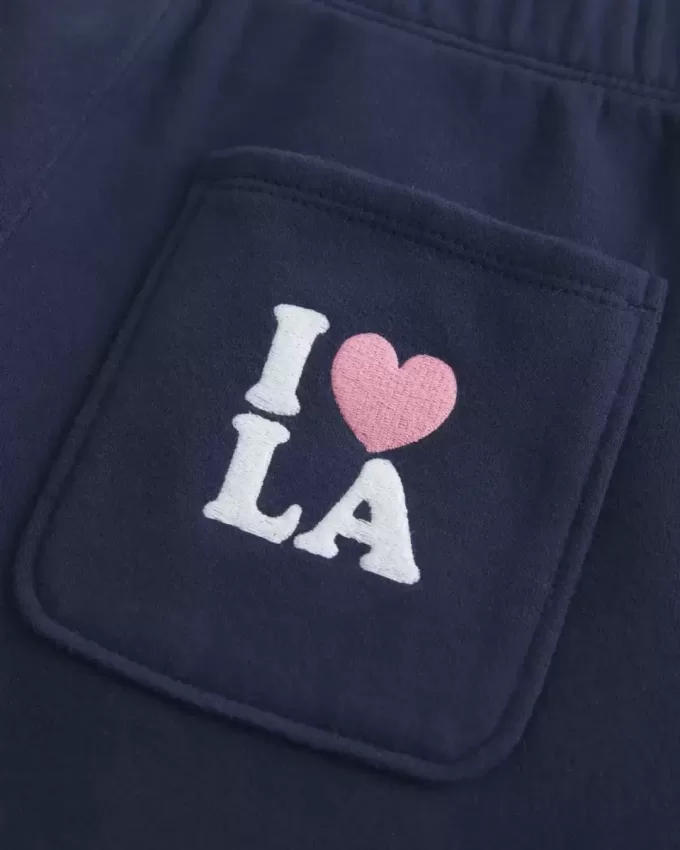 LA Graphic Wide-Leg Sweatpants