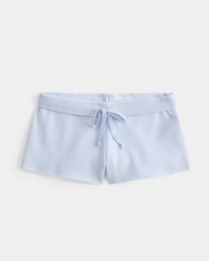 Lace Graphic Mini Fleece Shorts