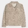 Leopard Print Denim Jacket