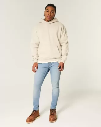 Light Wash Athletic Skinny Jeans