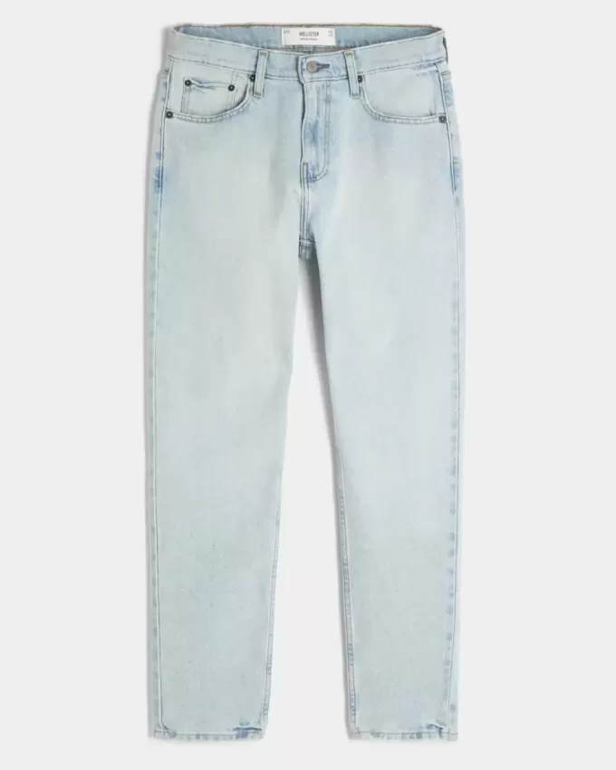 Light Wash Athletic Skinny Jeans