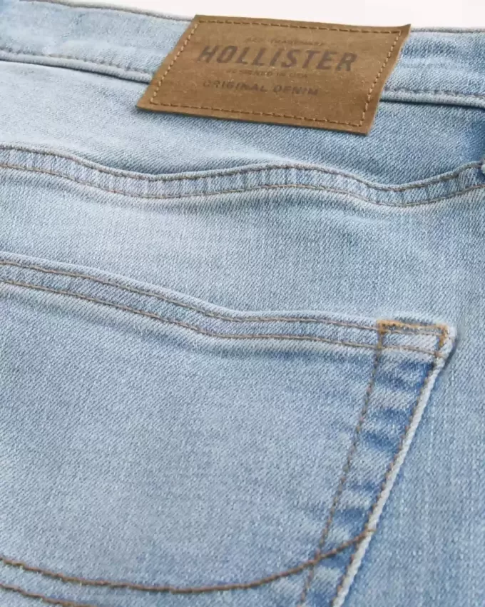 Light Wash Athletic Skinny Jeans