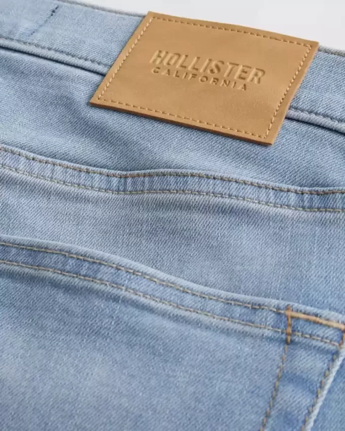 Light Wash Athletic Skinny Jeans