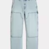 Light Wash Baggy Carpenter Jeans