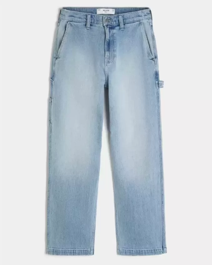 Light Wash Baggy Painter Jeans