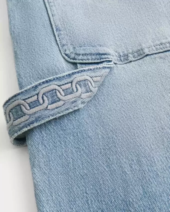 Light Wash Baggy Painter Jeans