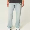 Light Wash Downforce Racing Graphic Loose Jeans