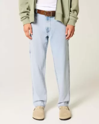 Light Wash Loose Painter Jeans