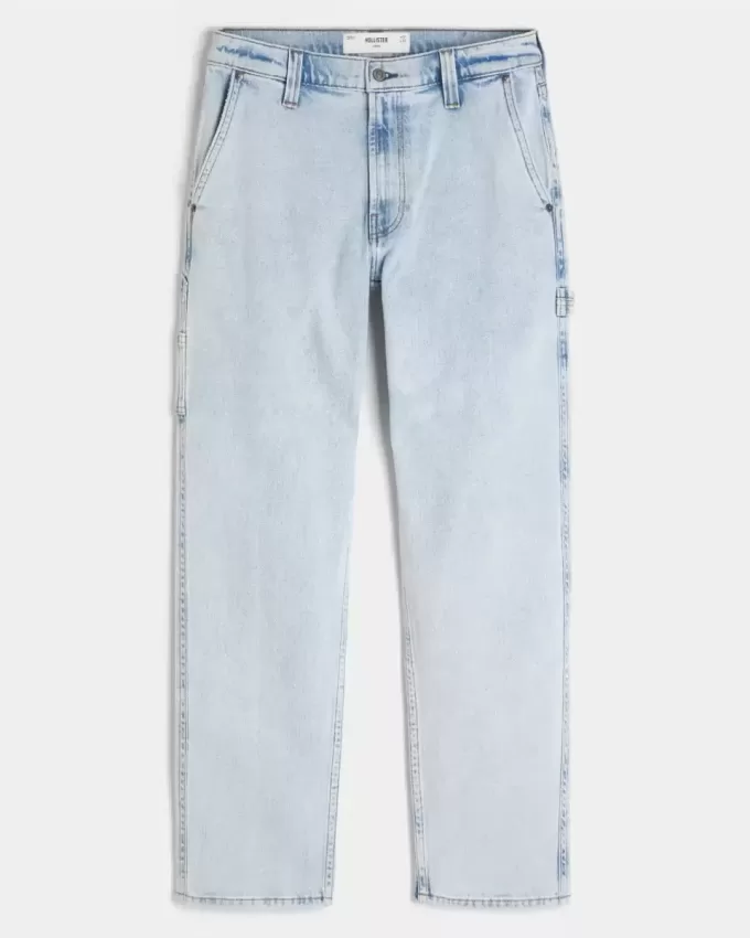 Light Wash Loose Painter Jeans