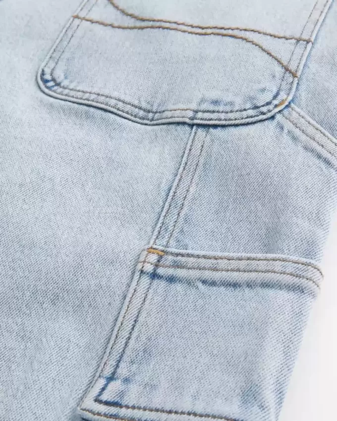 Light Wash Loose Painter Jeans