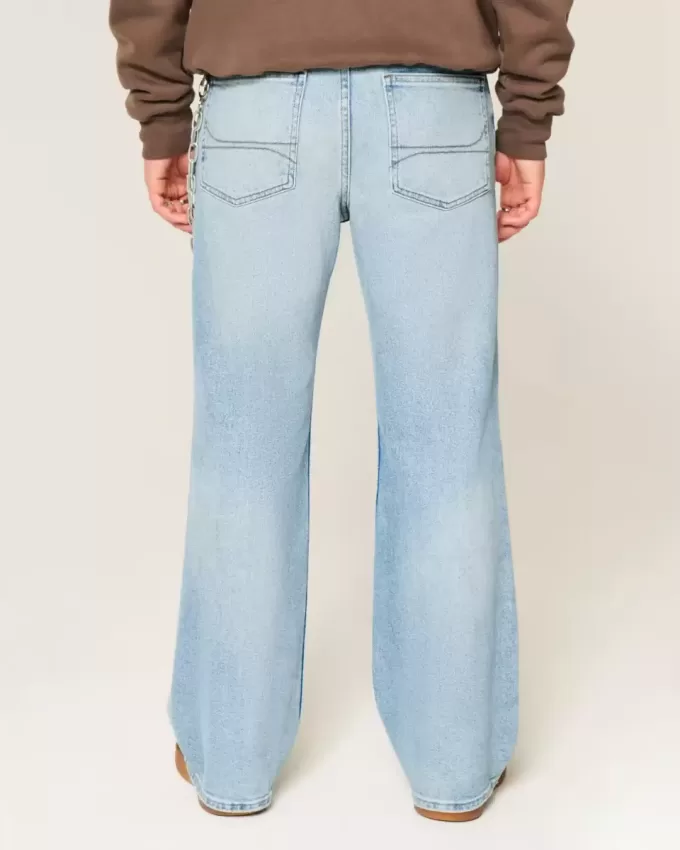 Light Wash Relaxed Bootcut Jeans