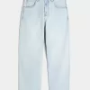 Light Wash Skater Baggy Jeans