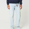 Light Wash Straight Jeans
