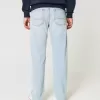 Light Wash Straight Jeans