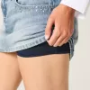 Light Wash Studded Denim Mini Skort