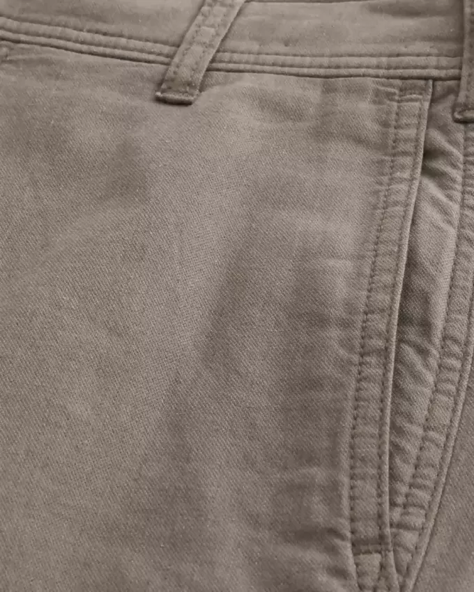 Linen-Blend Flex Waist Baggy Pants