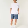 Linen-Blend Pull-On Shorts