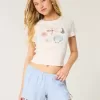 Linen-Blend Side Bow Soft Shorts