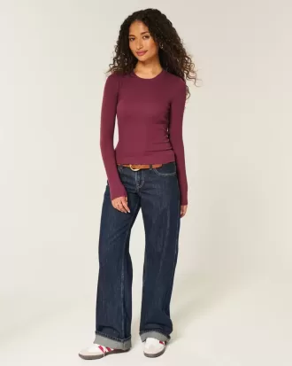 Long-Sleeve Crew Top