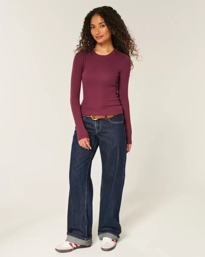 Long-Sleeve Crew Top