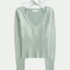 Long-Sleeve Halter Tie Sweater