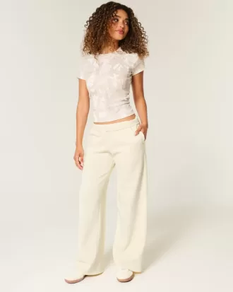 Love You Graphic Wide-Leg Sweatpants