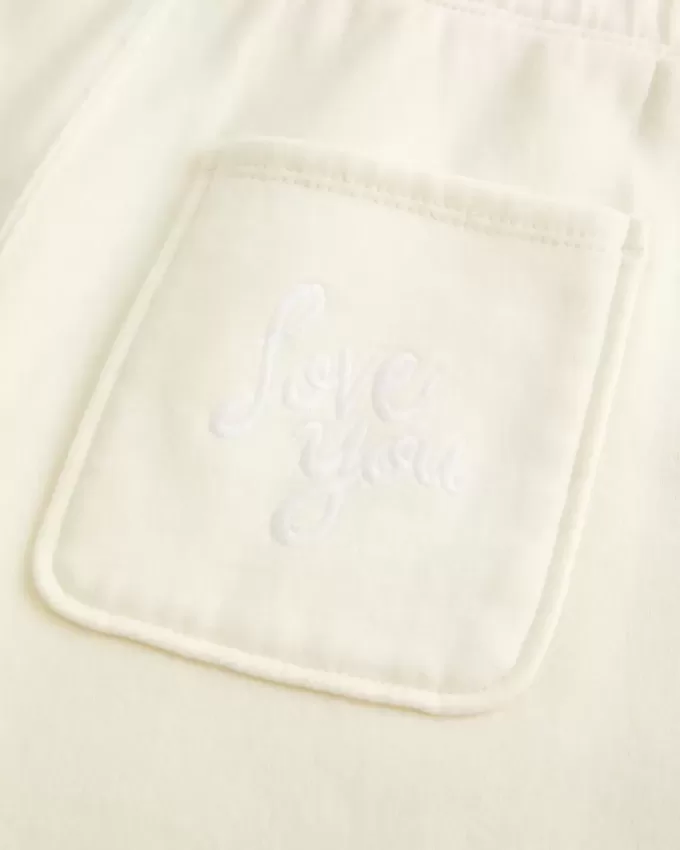 Love You Graphic Wide-Leg Sweatpants