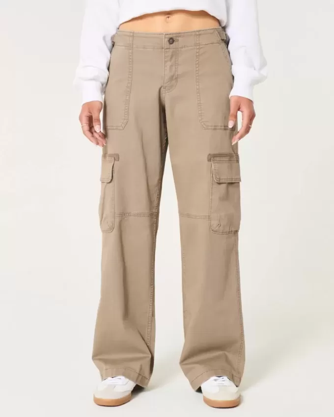 Low-Rise Baggy Cargo Pants