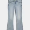 Low-Rise Bootcut Jeans