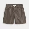 Low-Rise Brown Baggy Jort