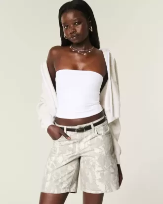 Low-Rise Camo Baggy Jort