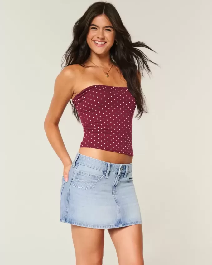 Low-Rise Class of ’26 Denim Mini Skort