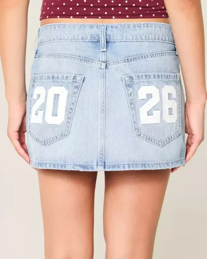 Low-Rise Class of ’26 Denim Mini Skort