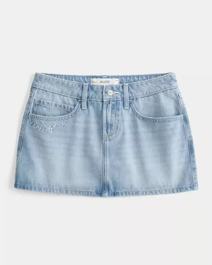 Low-Rise Class of ’26 Denim Mini Skort