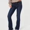 Low-Rise Dark Wash Boot Jeans