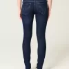 Low-Rise Dark Wash Super Skinny Jeans