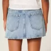 Low-Rise Denim Mini Skort