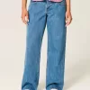 Low-Rise Medium Wash Baggy Jeans