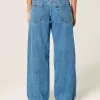 Low-Rise Medium Wash Baggy Jeans