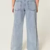 Low-Rise Ripped Medium Wash Baggy Jeans