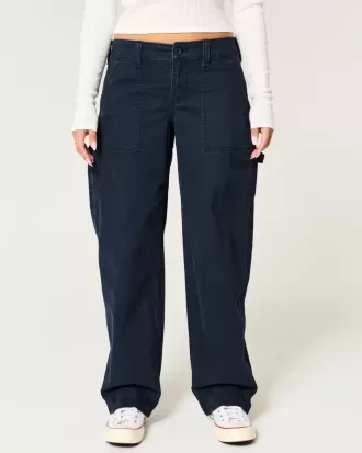 Low-Rise Tapered Baggy Carpenter Pants