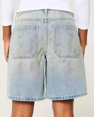 Low-Rise Tinted Mud Wash Baggy Jort